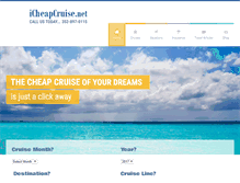 Tablet Screenshot of icheapcruise.net